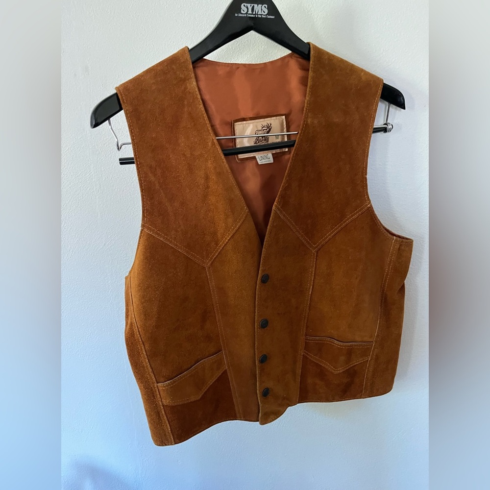 Vintage suede vest EUC size M